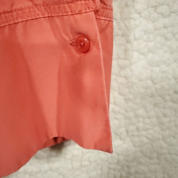 Dressbarn Womens Size 1X - 3/4 Sleeve Button Up Peach/Salmon Blouse/Shirt/Top - Picture 9 of 16